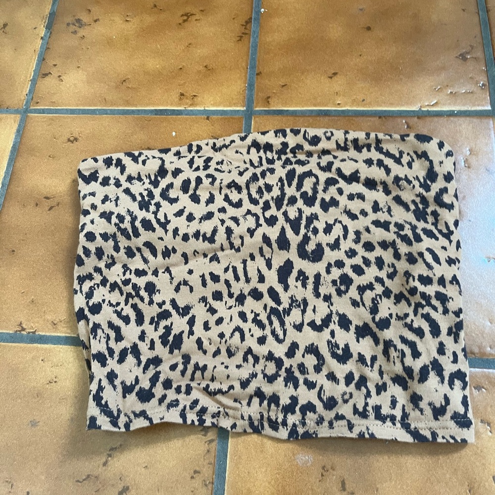 Urban Outfitters Leopard Print Tube Top Size xs